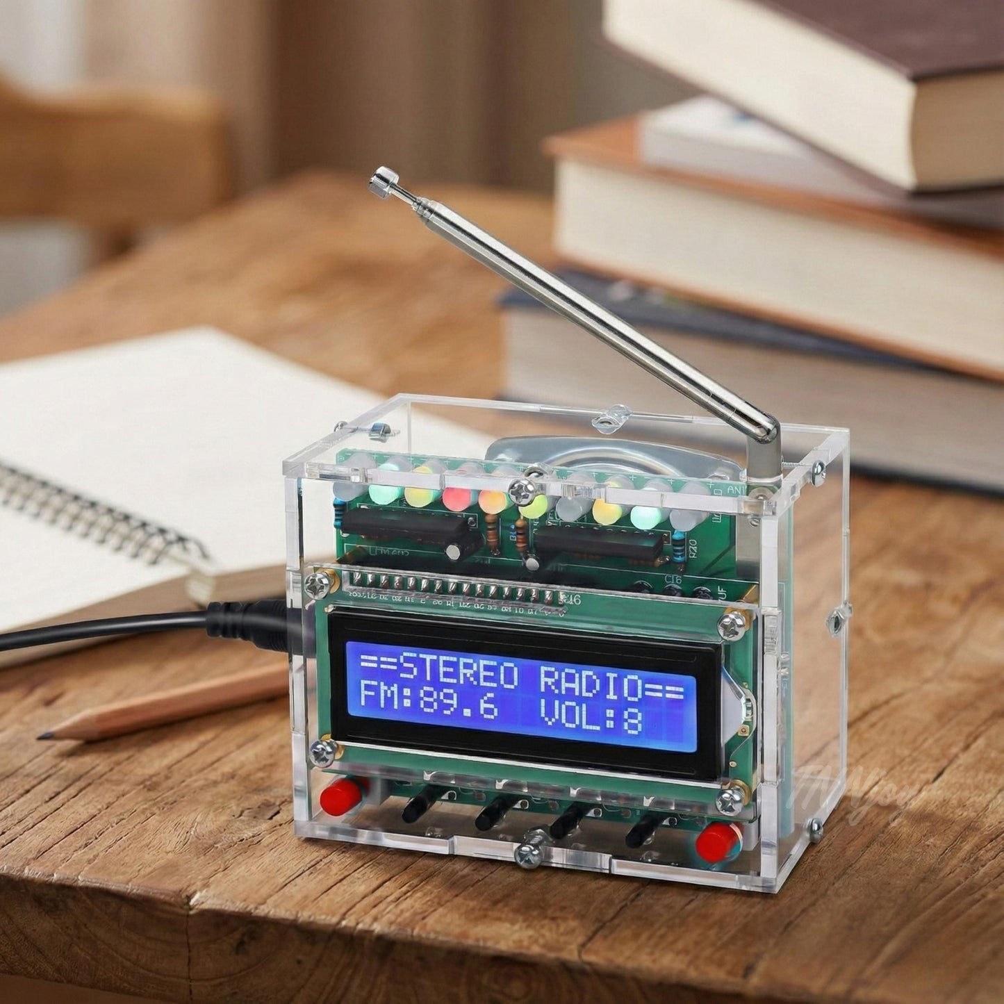DIY OLED FM Radio Soldering Kit | Solder Practice Electronics Project (87-108MHz)