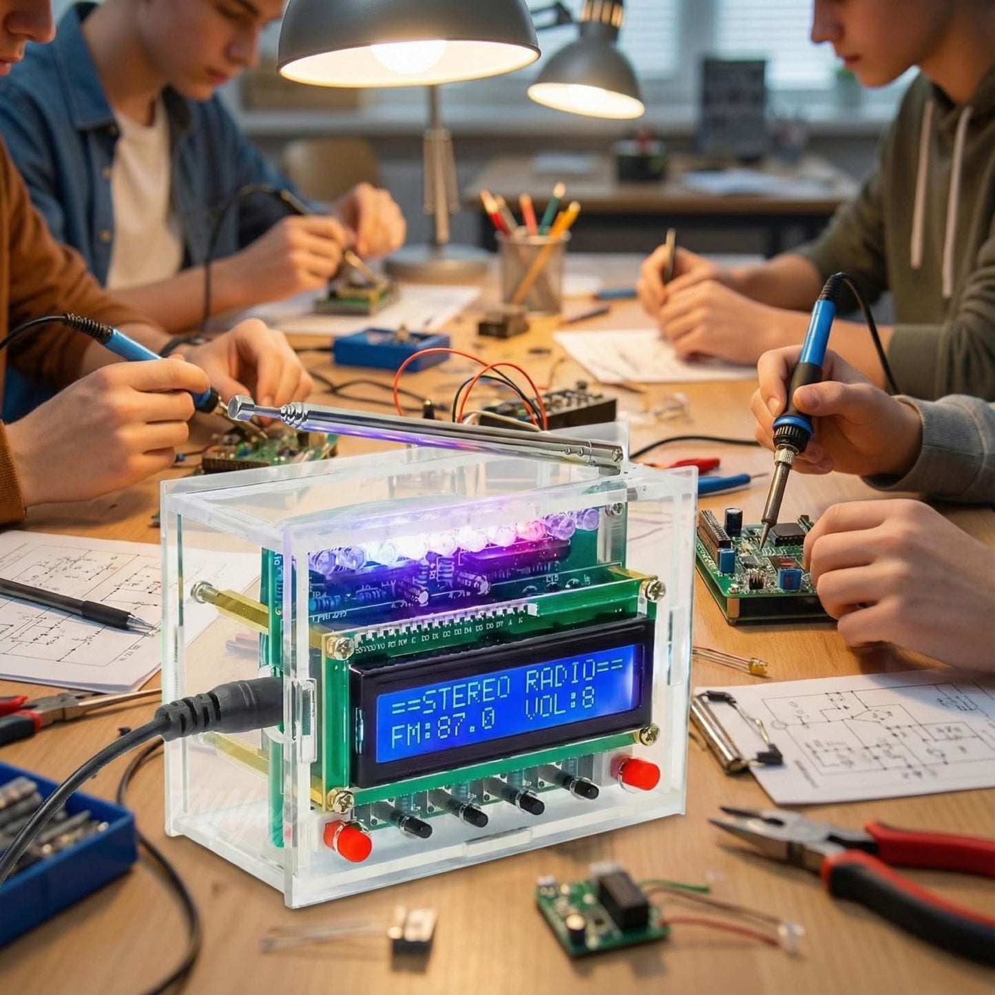 DIY OLED FM Radio Soldering Kit | Solder Practice Electronics Project (87-108MHz)