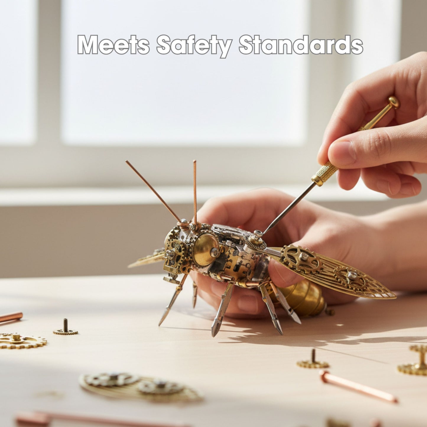 DIY Steampunk Metal Insect Model Kit | 3D Metal Puzzle Assembly Toy (3 Styles)