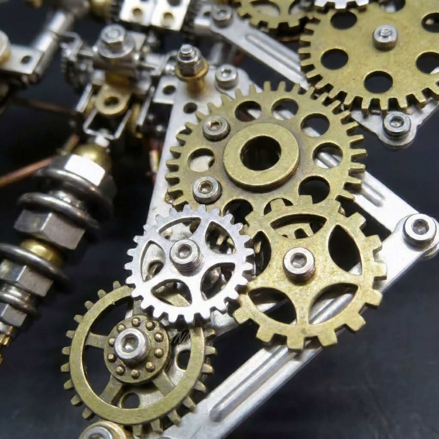 DIY Steampunk Metal Butterfly Puzzle Kit Mechanical Model Building Set Stainless Steel Brass Components Desk Art Sculpture